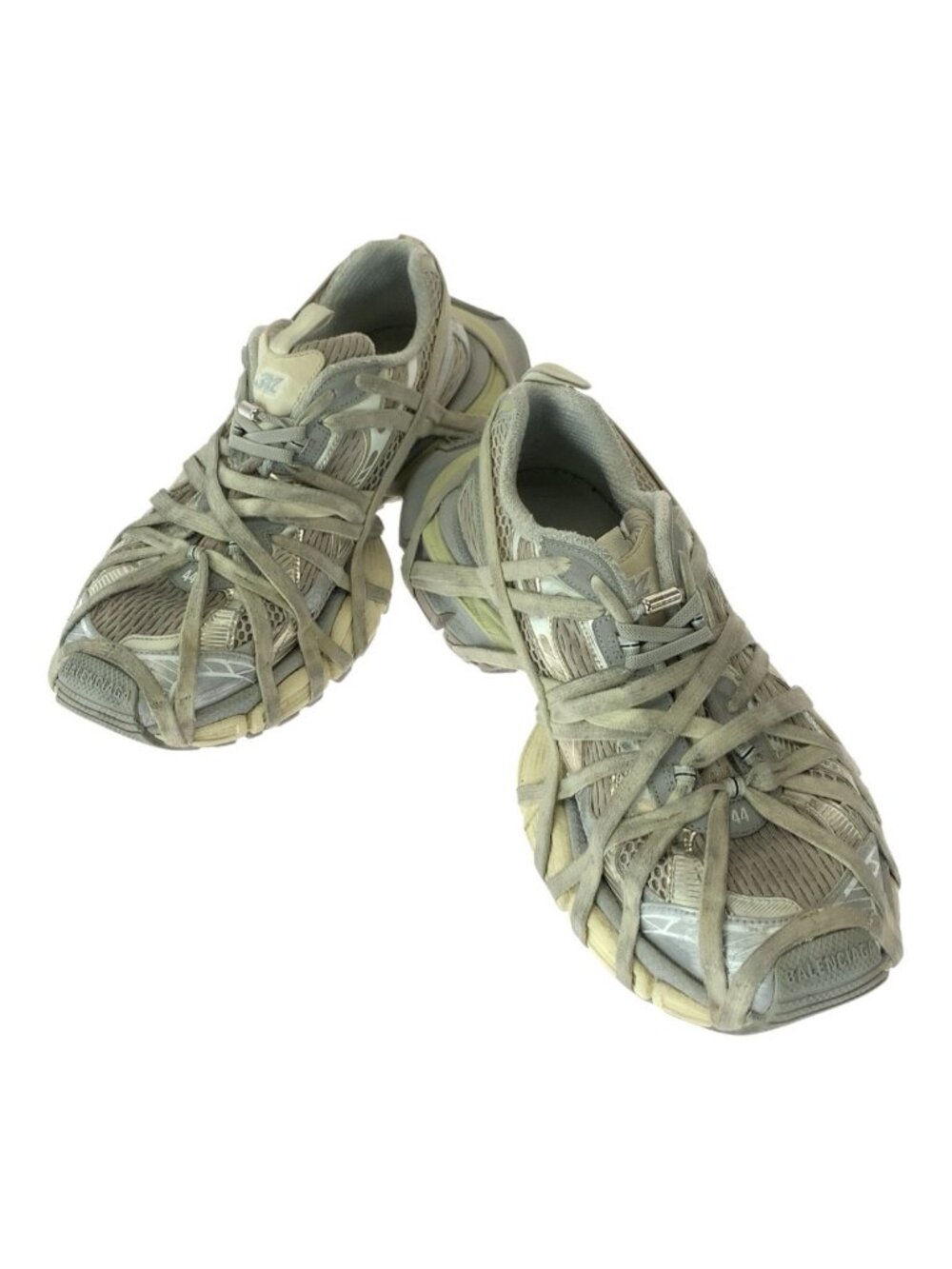 Balenciaga 3XL Lace JP Gray Polyurethane Polyester Sneakers